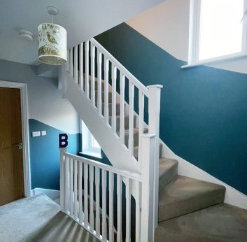3-Storey Hall Stairs & Landing, Painted Duo